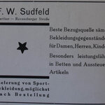 Anzeige F. W. Sudfeld