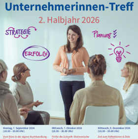 Unternehmerinnen beim Treff.