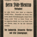 Haller Kreisblatt, 1930 07 07 Nachruf August Dicke-Wentrup