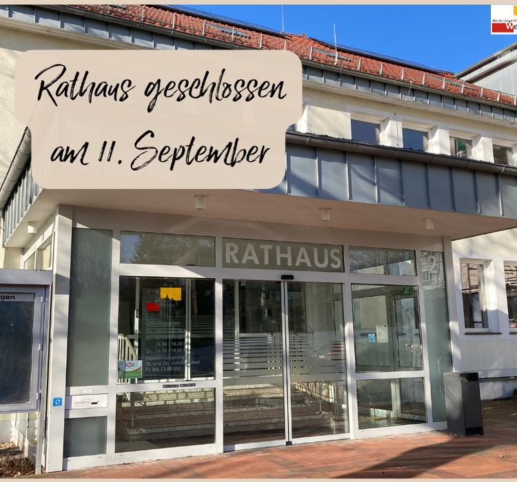 Rathaus geschlossen
