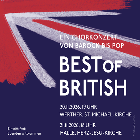 Das Plakat zum Konzert ist zu sehen.