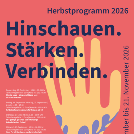 Das Plakat zum Herbstprogramm ist zu sehen.