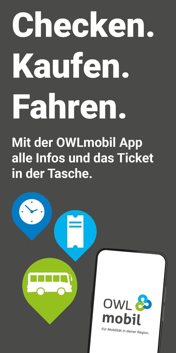 Das Banner der OWLmobil App ist zu sehen.