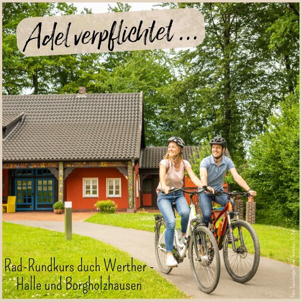 Zwei Radfahrer sind zu sehen.