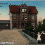 Postkarte Bahnhof in Werther
