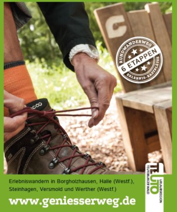 Ein Wanderschuh ist zu sehen.