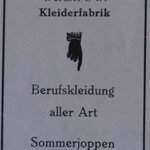 Anzeige Kleiderfabrik H. W. Meyer