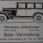 Anzeige Autovermietung Hermann Imkemeyer