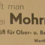 Anzeige Ober- und Berufsbekleidung Mohrmann
