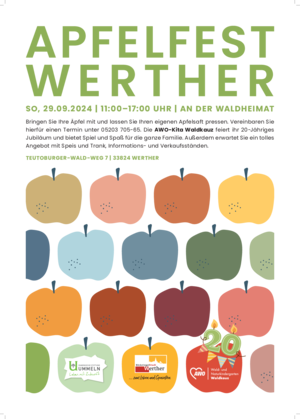 Plakat zum Apfelfest