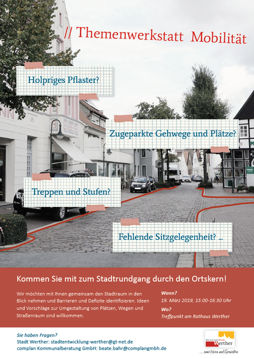 Ein Plakat mit der Ravensberger Straße ist zu sehen.