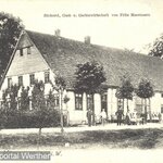 Historische Ansicht des Geschäftshauses Massmann in Häger