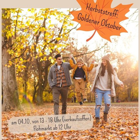Ein Herbstbild mit Menschen ist zu sehen.